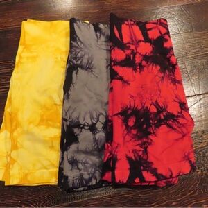 Vibrant Tie-Dye Women's biker shorts